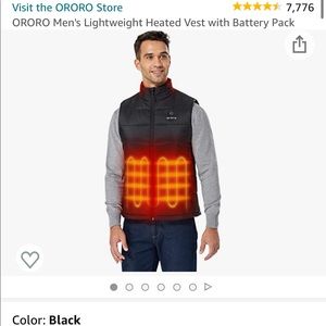 Ororo Heated Mens Jacket and Battery Pack